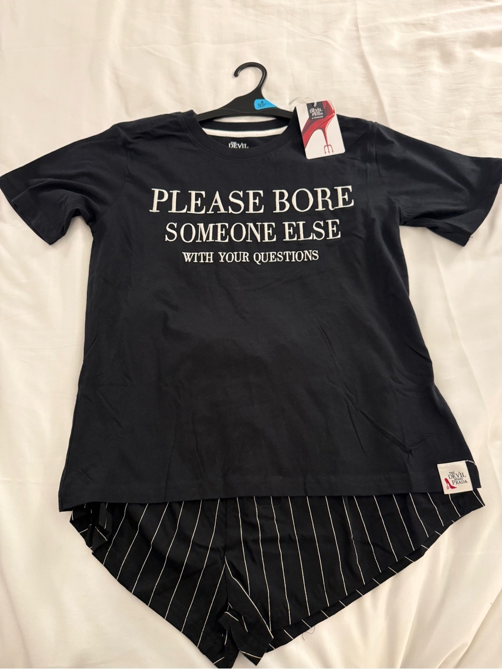 The Devil Wears Prada' PJ Set Please Bore Someone Else Size S NWT